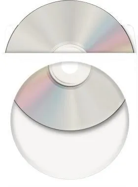 HERMA CD/DVD Hülle 1140 12,4x12,4cm weiß 100 St./Pack.