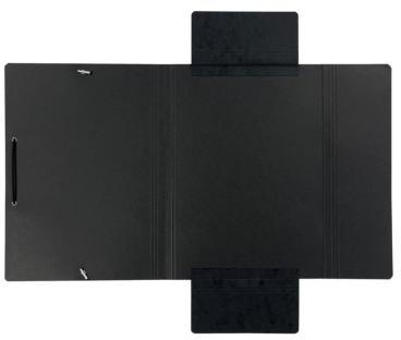 Soennecken Eckspanner 1489 DIN A4 3Klappen und Gummizug schwarz