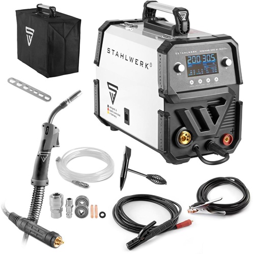 Schutzgasschweißgerät MIG MAG 200 ST Digital IGBT Einzelgerät m.Zub.40-200 A