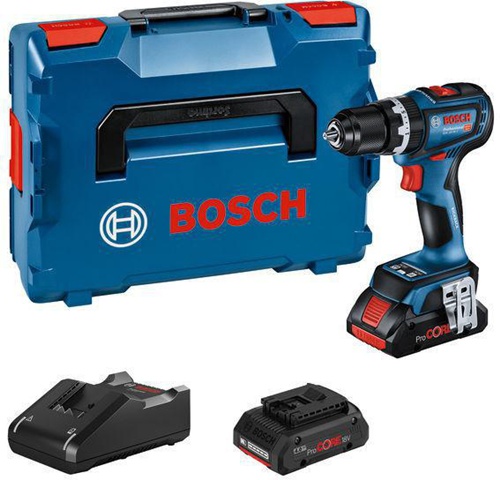Bosch Akku-Schlagbohrschrauber GSB 18V-90 C Drehz.2100 1/min m.2Akkus 4Ah L-BOXX