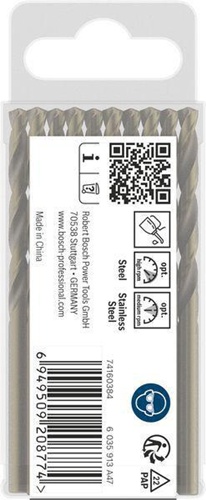 Bosch Metallbohrer PRO Stainless Steel Arbeits-L.47mm D.4,3mm L.80mm D-Spitze 10erPack