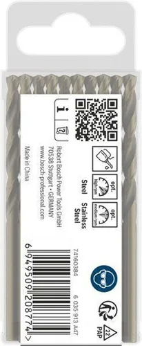 Bosch Metallbohrer PRO Stainless Steel Arbeits-L.47mm D.4,3mm L.80mm D-Spitze 10erPack