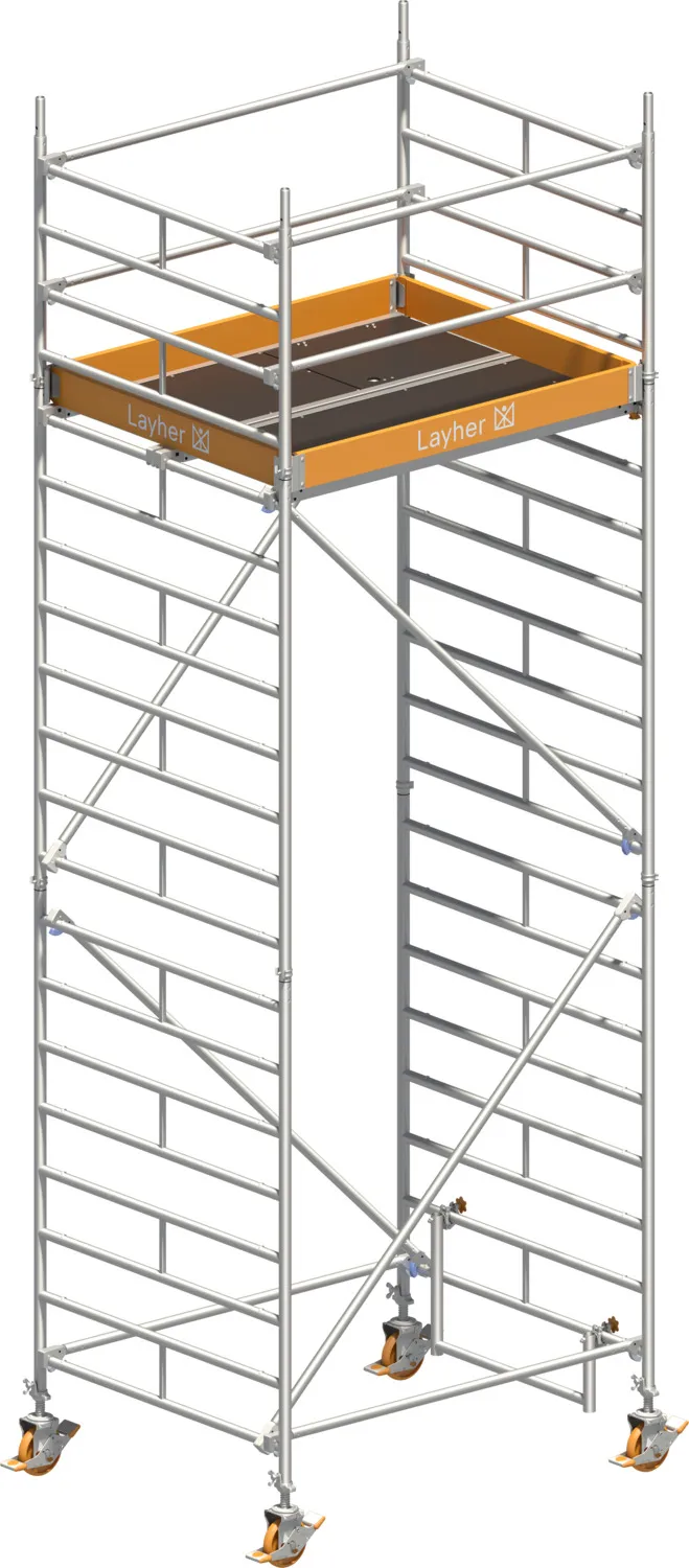Layher Fahrgerüst Uni Kompakt Typ: 5004 | SH: 4,2 m / AH: 6,20 m