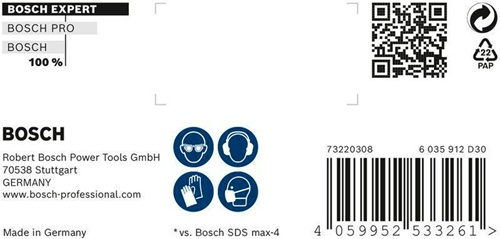 Bosch Hammerbohrer Expert SDS max-8X D.30mm Arbeits-L.200mm L.320mm