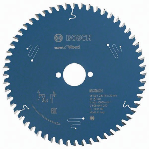 Bosch Kreissägeblatt Expert Wood AD 190mm Z.56 WZ Bohr.30mm Schnitt-B.2,6mm