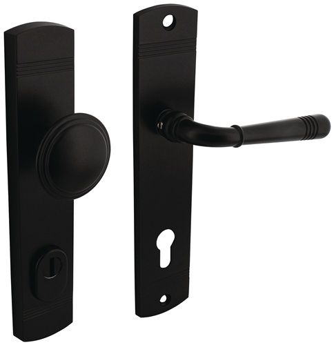 Schutzgarnitur Helena Stahl/Zamak schwarz 92mm 38-84mm INTERSTEEL