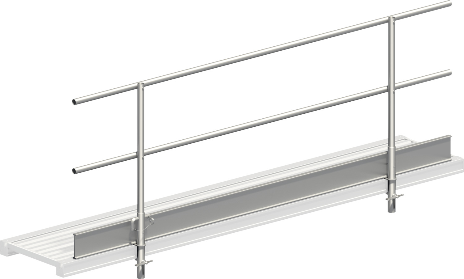 Layher Dreiteiliger Seitenschutz für Alu-Steg 600