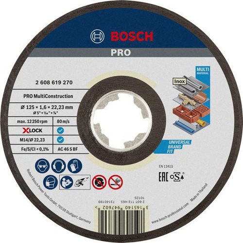 Bosch Trennscheibe PRO Multi Material gerade X-LOCK 