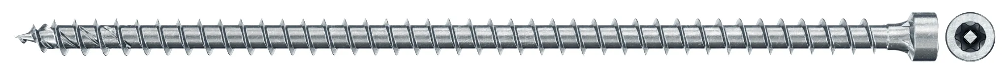fischer Vollgewindeschraube PowerFull II CHTF 8,0 x 220 BC 50 Zylinderkopf mit Innenstern TX Vollgewinde galvanisch verzinkt, blau passiviert