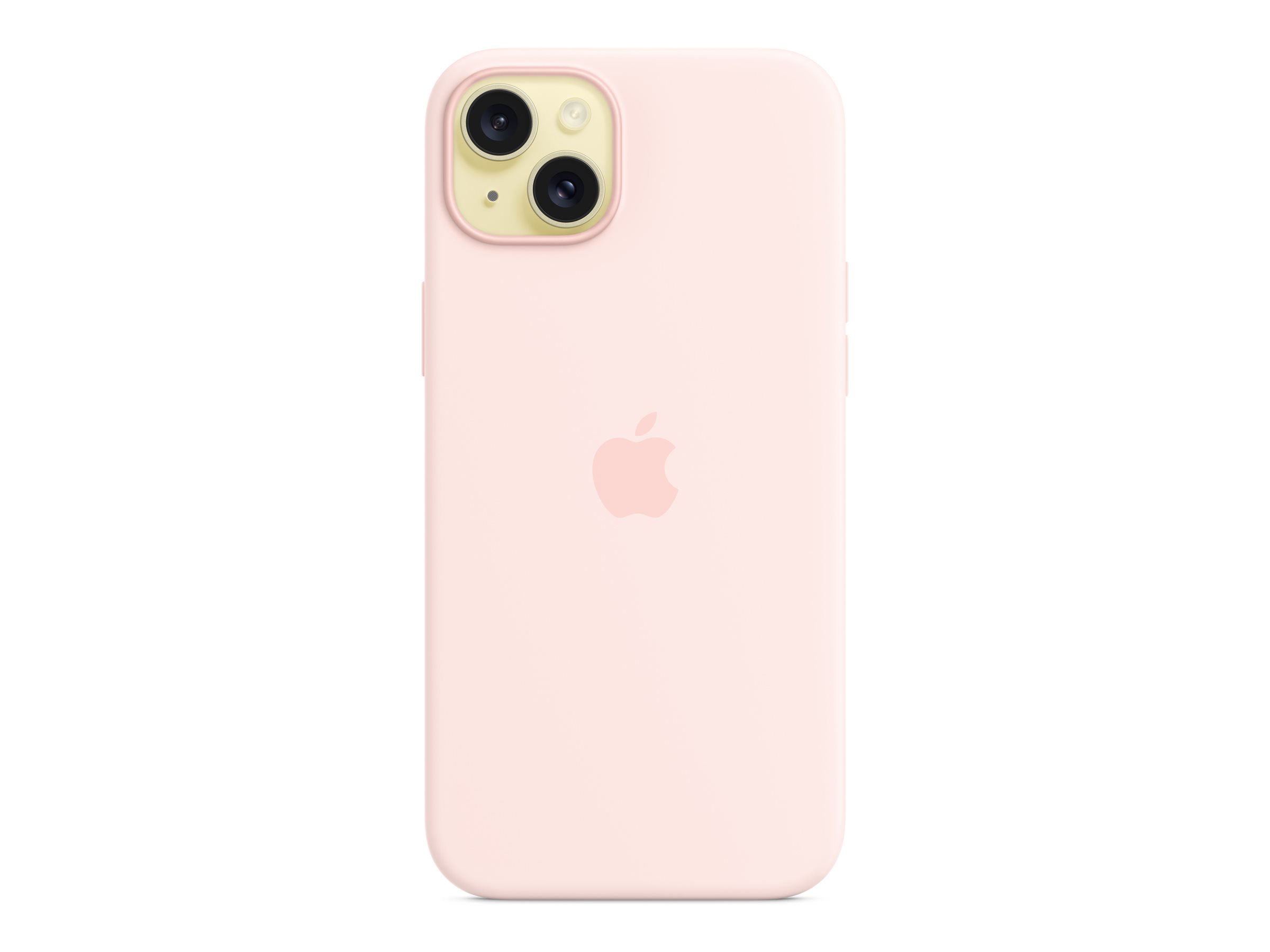 Apple iPhone 15 Plus Silikon Case mit MagSafe, Hellrosa