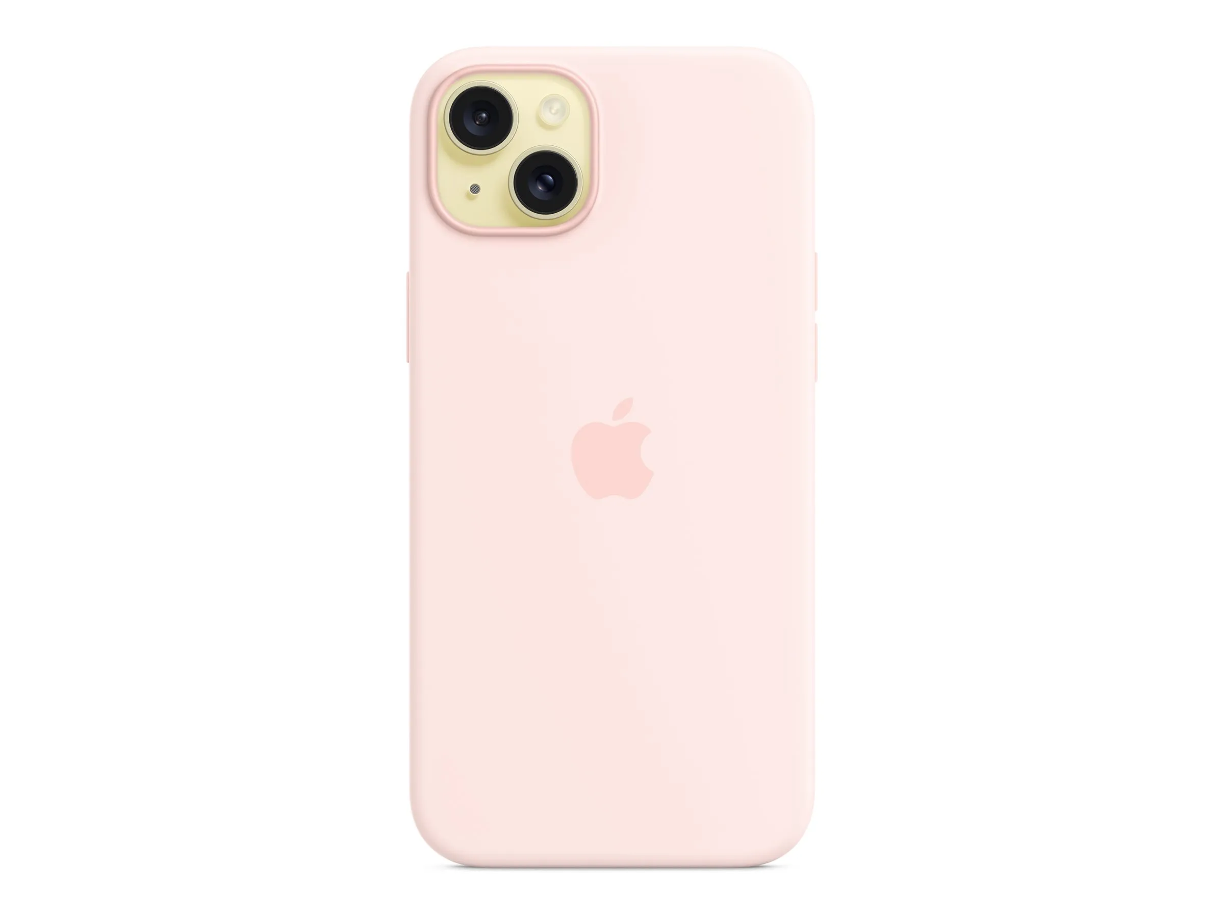 Apple iPhone 15 Plus Silikon Case mit MagSafe, Hellrosa