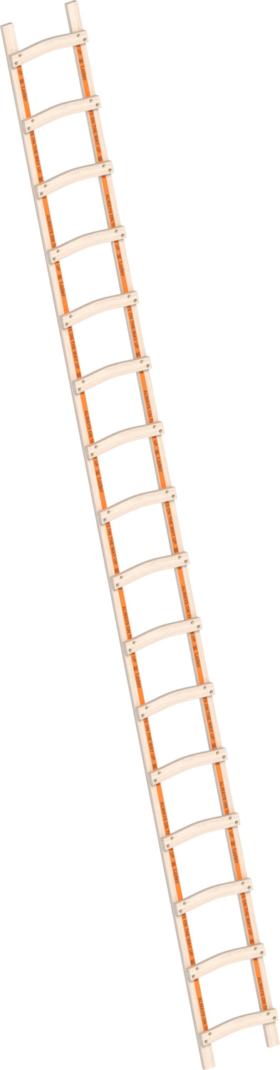 Layher Holzdachdeckerleiter 1046 16 Sprossen