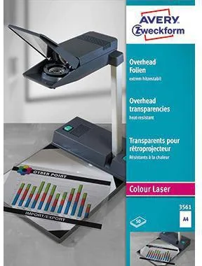 Avery Zweckform Laserfolie 3561 DIN A4 transparent 50 St./Pack.