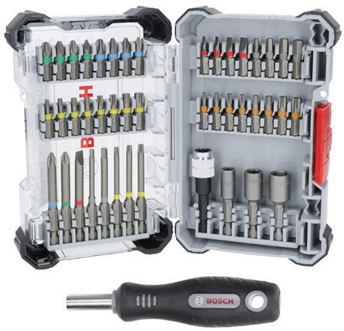 Bosch Bohrer-Bit-Set Extra Hard 45tlg. L.25/65mm PH/PZ/SL/HEX/T/TH
