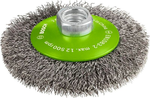 Bosch Kegelbürste PRO Stainless Steel clean Drahtstärke 0,35mm D.100mm Gew.M14