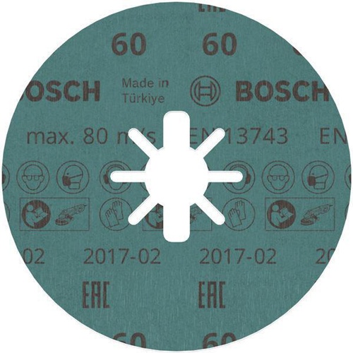Bosch Fiberscheibe PRO R780 D.125mm Körnung 60 Sternloch X-LOCK