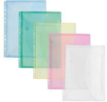 FolderSys Sichttasche 40109-94 DIN A4 farbig sortiert 10 St./Pack.