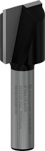Bosch Nutfräser Standard for Wood Arbeits-L.20mm D.16mm L.51mm Schaft 8mm
