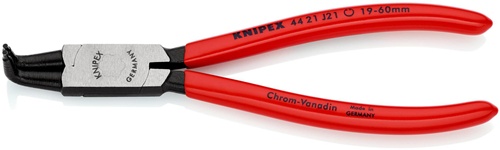 Sicherungsringzange J 21 f.Bohrungen D.19-60mm pol.KNIPEX