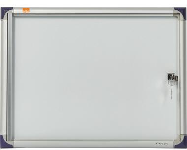 Nobo Schaukasten 1901798 51x37x2,2cm 2xDIN A4 Aluminium ws