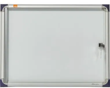 Nobo Schaukasten 1901798 51x37x2,2cm 2xDIN A4 Aluminium ws