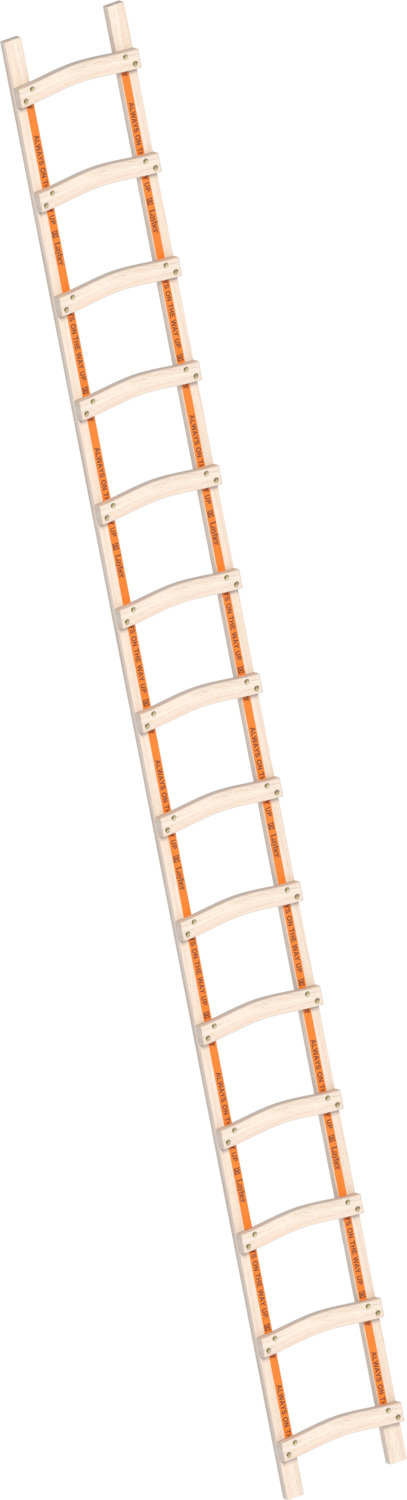 Layher Holzdachdeckerleiter 1046 14 Sprossen