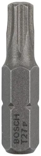 Bosch Schrauberbit Extra-Hart ISO1173 C6.3 T27 L.25mm 1/4Zoll-Außen-6kt 3St.