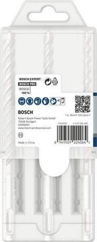 Bosch Hammerbohrer PRO 3tlg. D.6-10mm Arbeits-L.100mm SDS plus-5X