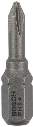 Bosch Schrauberbit Extra-Hart ISO1173 C6.3 PH 1 L.25mm 1/4Zoll-Außen-6kt 25St.