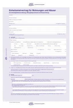 Avery Zweckform Mietvertrag 2873 A4 2x4Blatt 5 St./Pack.