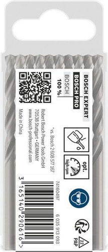 Bosch Metallbohrer PRO Metal Arbeits-L.47mm D.4,5mm L.80mm 10St.
