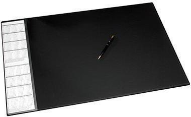 Schreibunterlage 68x44cm Seitentasche abwaschbar schwarz