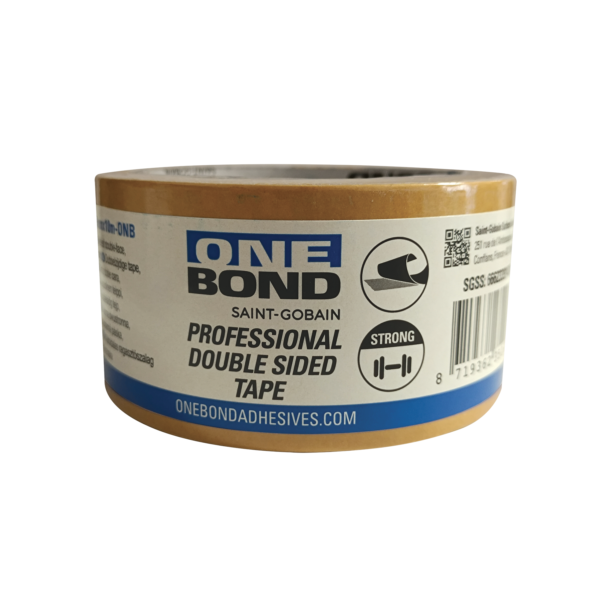 OneBond DS 500 Doppelseitiges Klebeband 50 mm x 10 m