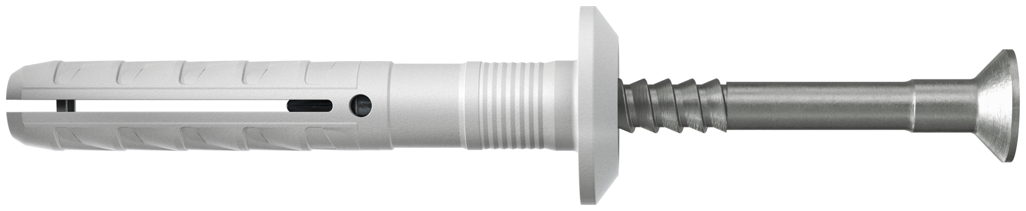 fischer Nageldübel N 6 x 40/7 P Pilzkopf und Nagelschraube A2 nichtrostender Stahl