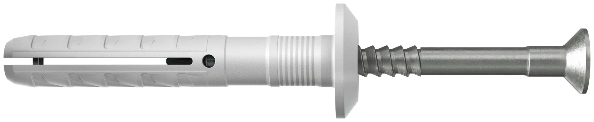 fischer Nageldübel N 6 x 40/7 P Pilzkopf und Nagelschraube A2 nichtrostender Stahl