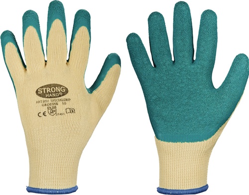 Handschuhe Specialgrip Gr.9 gelb/grün EN 388 PSA II STRONGHAND