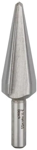 Bosch Blechschälbohrer HSS D.3-14mm L.58mm Schaft-D.6mm zylindrisch