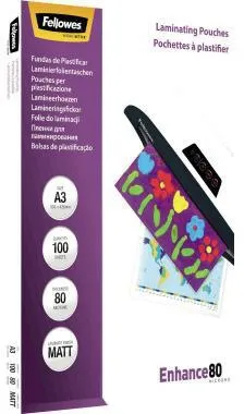 Fellowes Laminierfolie Enhance 80 5452003 DIN A3 tr 100 St./Pack.