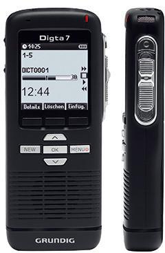 Grundig Handdiktiergerät Digta 7 PDM7020-12 Type 702 digital schwarz