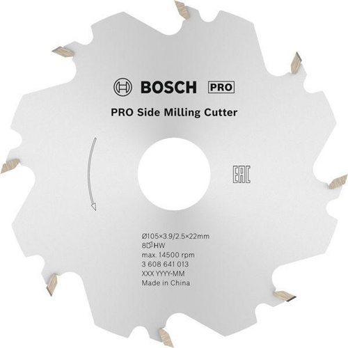 Bosch Scheibenfräser D.105mm Bohrungs-D.22mm B.4mm Zähne 8 f.GFF 22 A Professional
