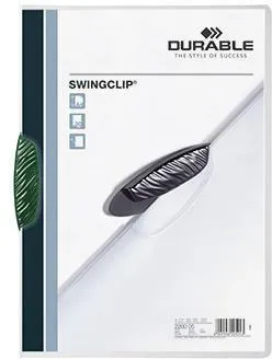 DURABLE Klemmmappe SWINGCLIP 226005 DIN A4 max. 30Bl. Klemme gn