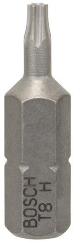 Bosch Schrauberbit Extra-Hart ISO 1173 C6.3 T8H L.25mm 1/4Zoll-Außen-6kt 2erPack