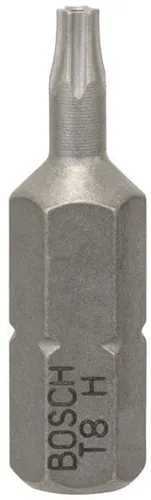 Bosch Schrauberbit Extra-Hart ISO 1173 C6.3 T8H L.25mm 1/4Zoll-Außen-6kt 2erPack