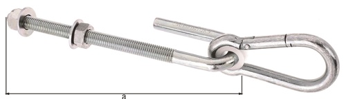 Schaukelhaken Maß a 200mm STA galv.verzinkt, dickschichtpassiviert GAH