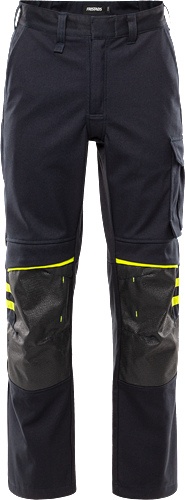 FRISTADS Bundhose Flamestat 2180 FSS Gr.D112 dunkel marineblau/warnschutz-gelb