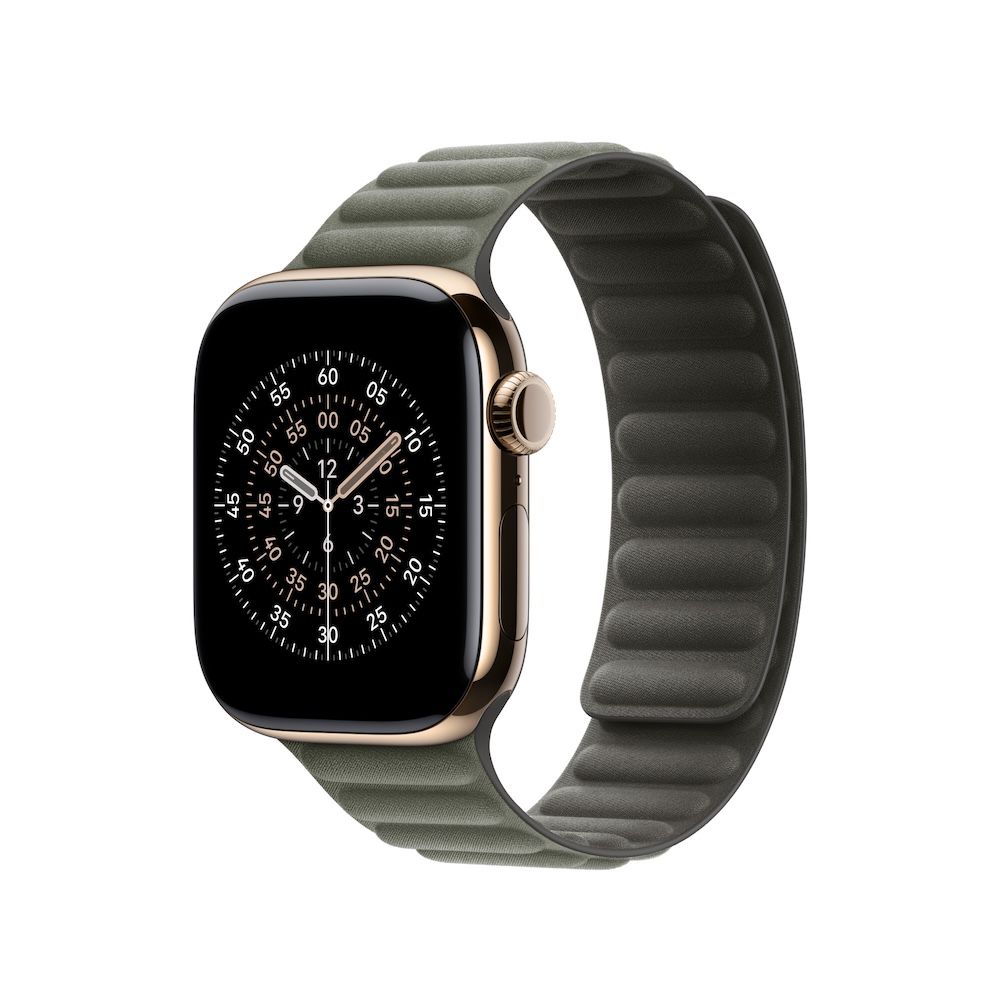 Apple Armband mit Magnetverschluss, Silbergrau, 42mm (Series 10/11), M/L