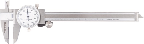 Uhrmessschieber DIN 862 150mm Zeigerumdr.1mm TECWERK