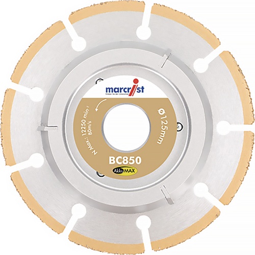 Trenn-/Anfasscheibe BC850 AkkuMax D.125mm Bohr.22,23mm Seg.-H.1mm Seg.-S.1,0mm