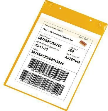 DJOIS Kennzeichnungstasche Neodym 170104 A4 ge 5 St./Pack.