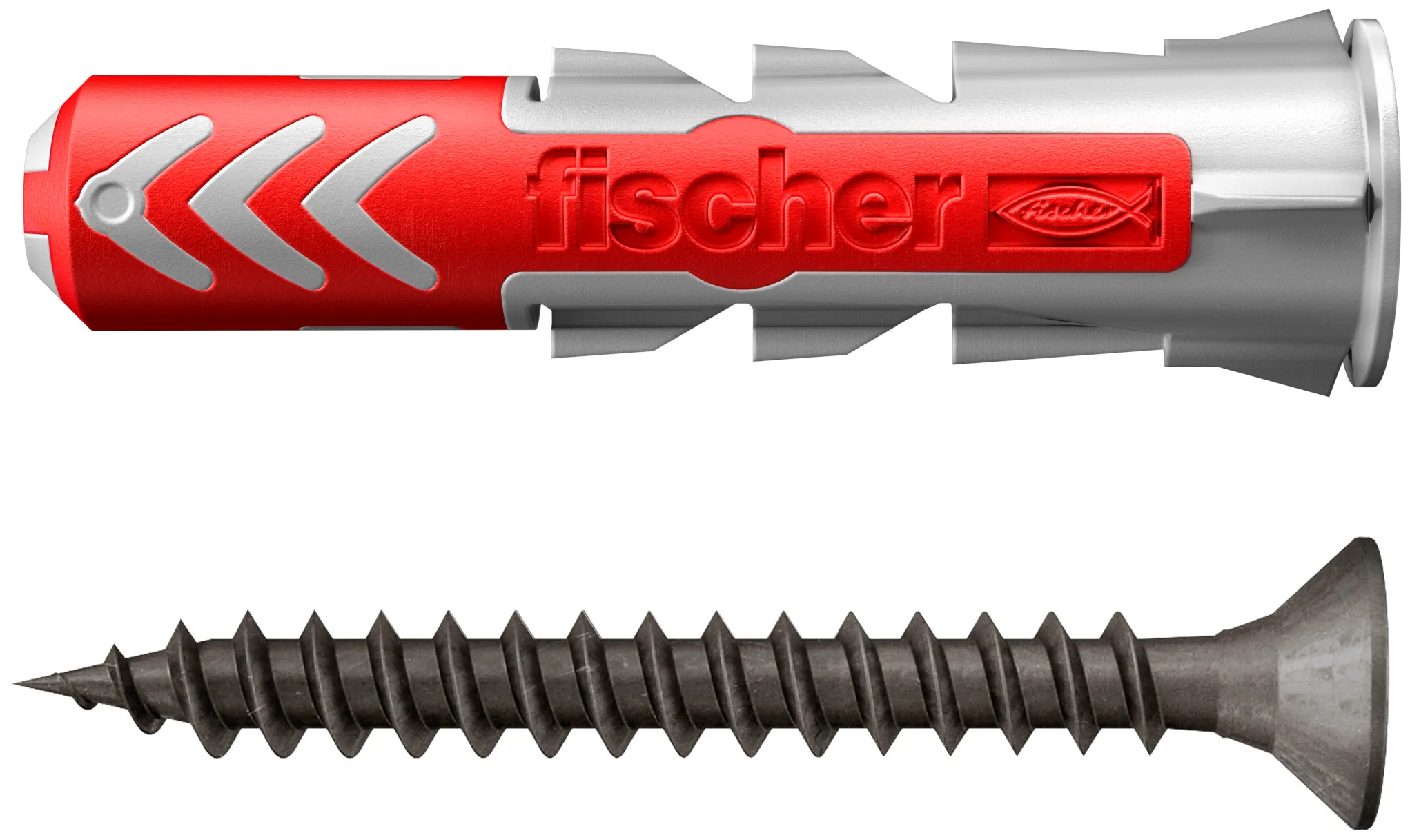 fischer DuoPower 6 x 30 mit schwarz verzinkten Schrauben im Industriedesign